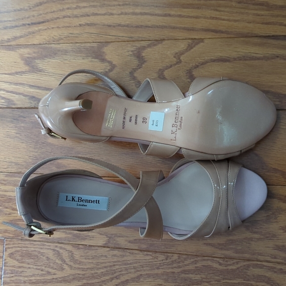 L.K. Bennett Nude Patent Leather Pumps - Picture 2 of 4